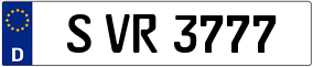 Trailer License Plate